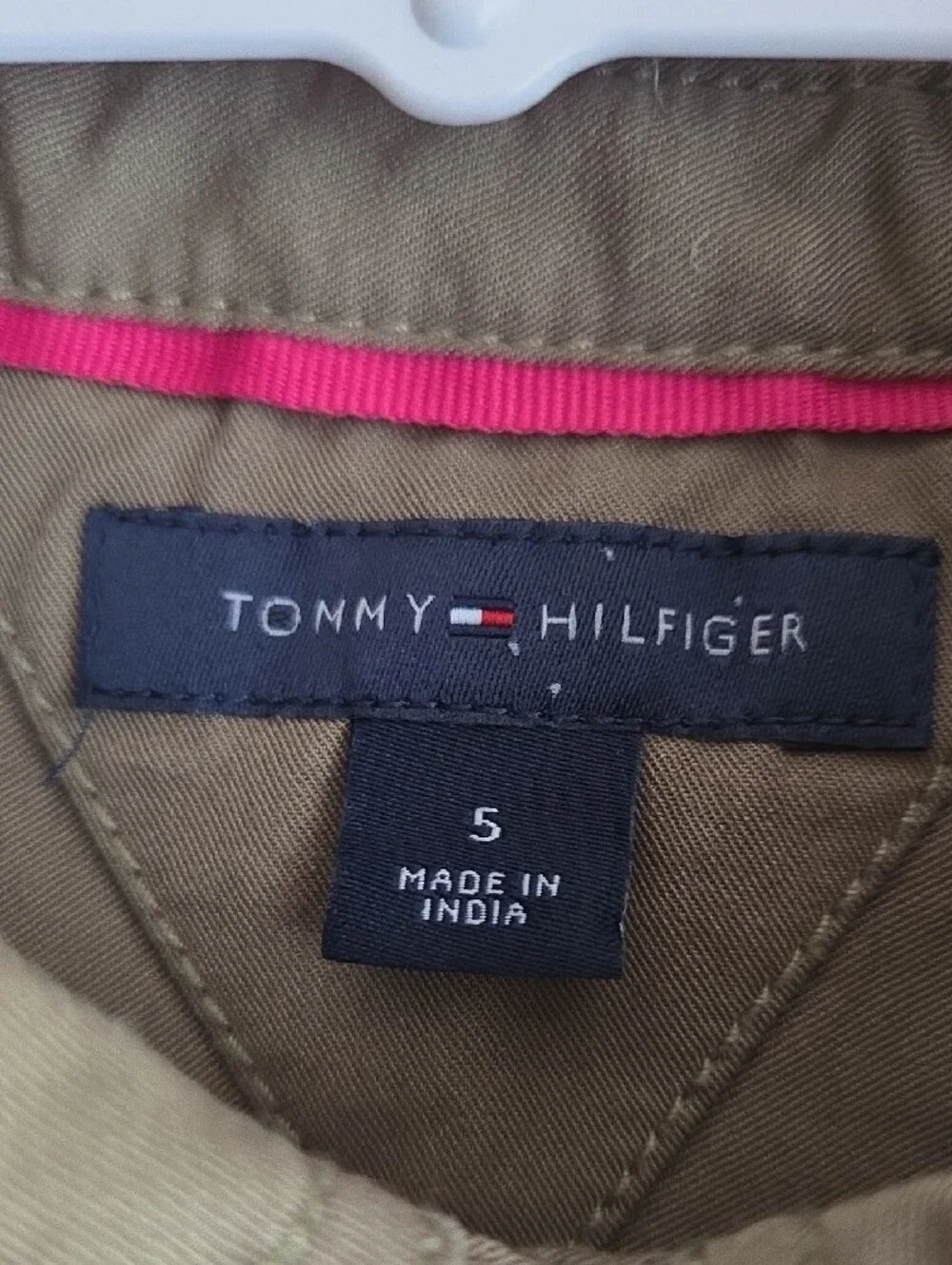 Tommy Hilfiger Olive Green Long-Sleeve Kids Romper